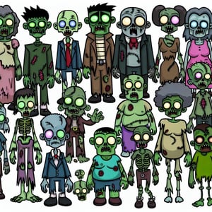 cartoon zombies